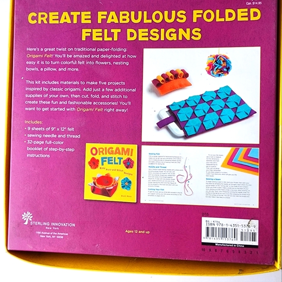 Origami Felt Designs Complete Kit - Picture 2 of 3